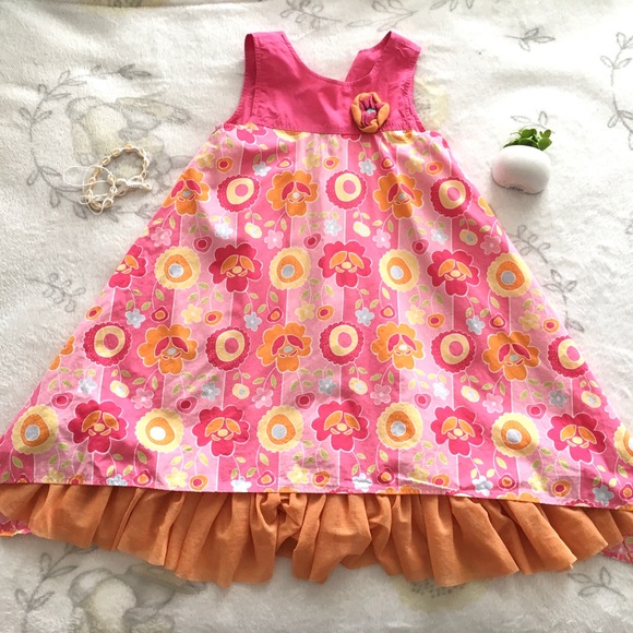 Baby Lulu Other - Girls Baby Lulu Pink Floral Dress Size 5